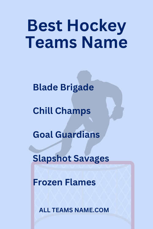 Best Hockey Teams Name