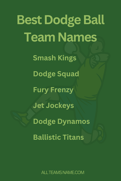 Best Dodge Ball Team Names