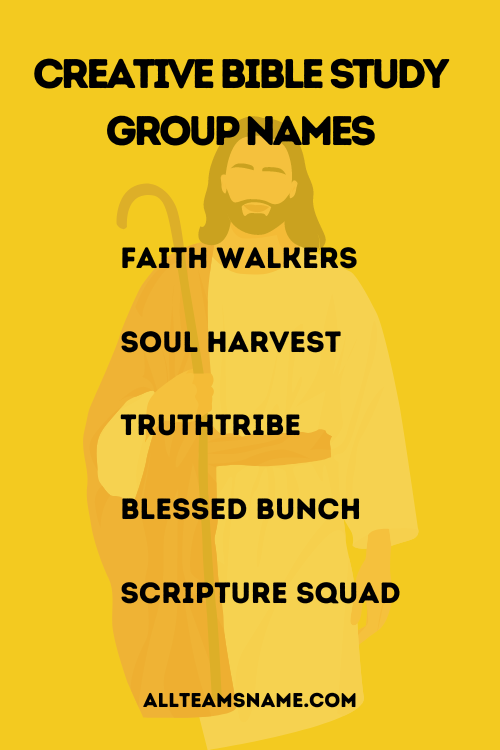 Creative Bible Study Group Names