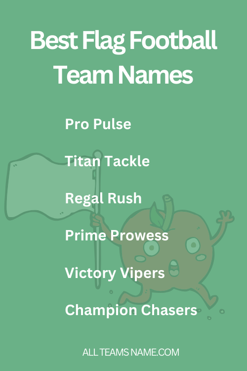 Best Flag Football Team Names