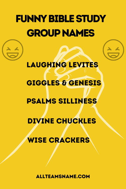 Funny Bible Study Group Names