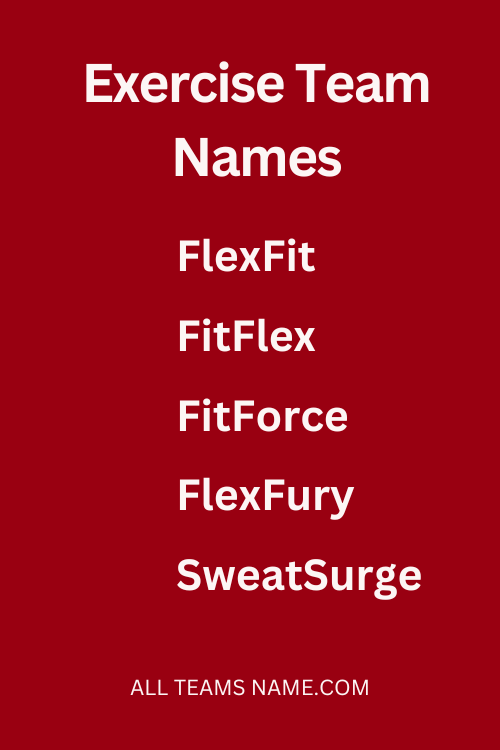 Exercise Team Names