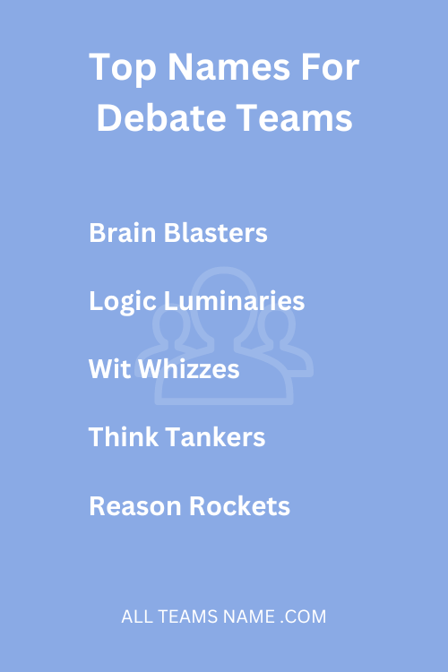 Top Names For Debate Teams