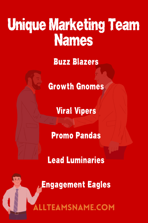 Unique Marketing Team Names