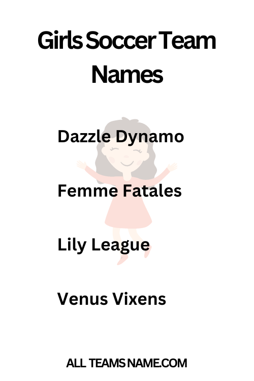 Girls Soccer Team Names