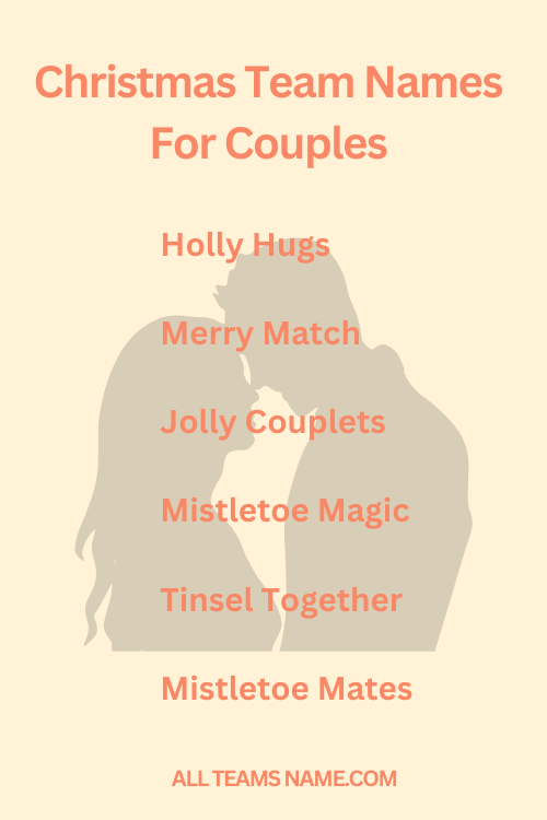 Christmas Team Names For Couples