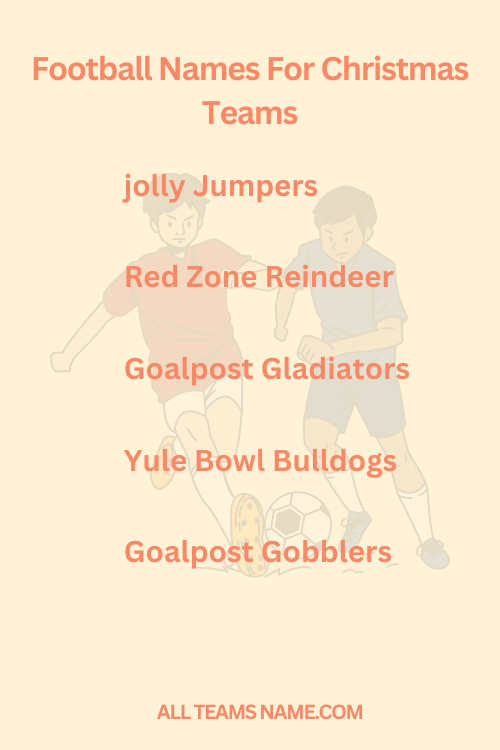 Football-Themed Names For Christmas