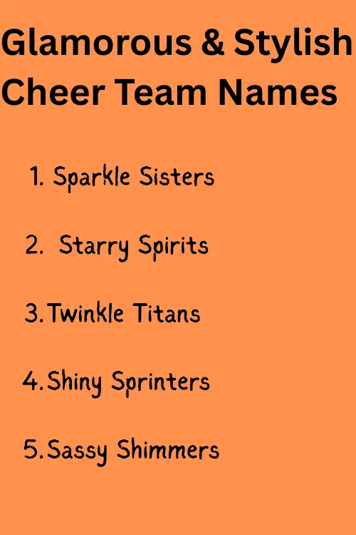 Cheer Team Names