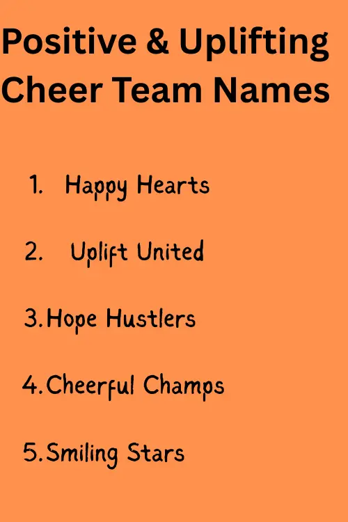 Cheer Team Names