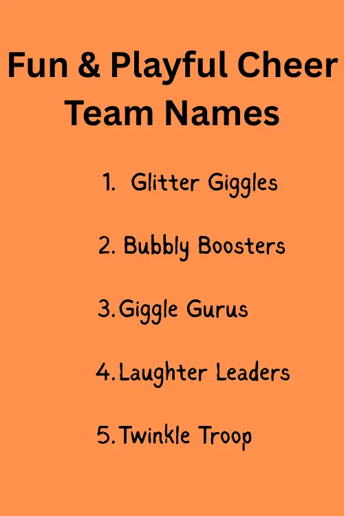 cheer team names