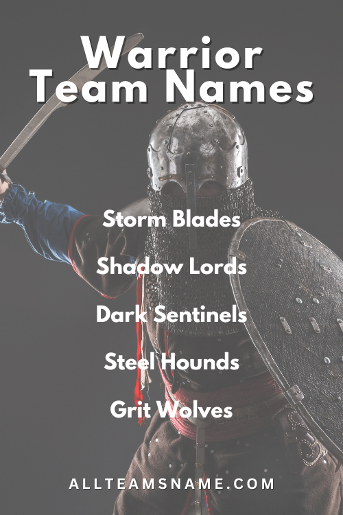 Warrior Team Names