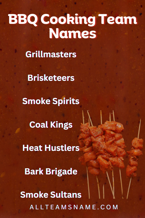 BBQ Cooking Team Names