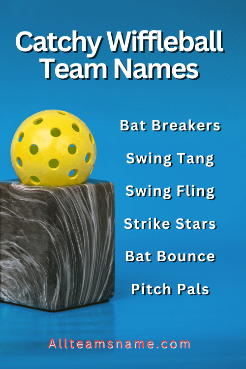 Catchy Wiffleball Team Names