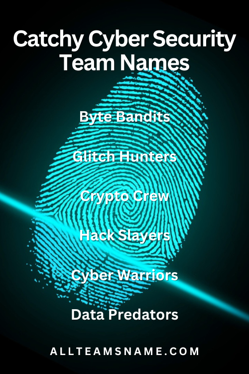 Catchy Cyber Security Team Names