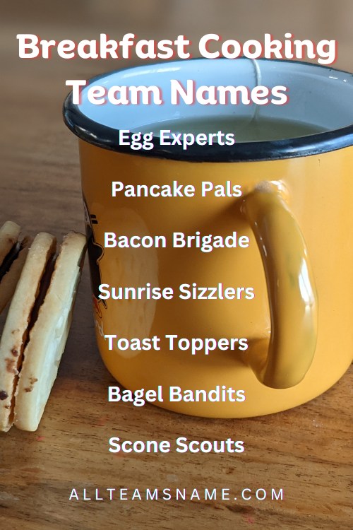 Breakfast Cooking Team Names