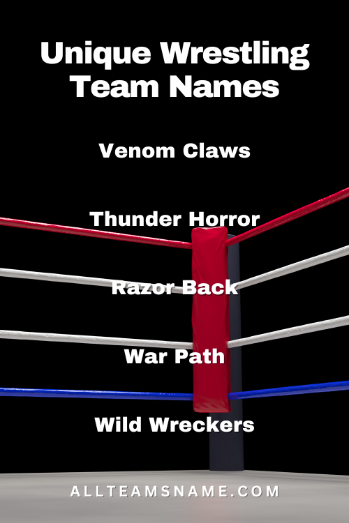 Unique Wrestling Team Names