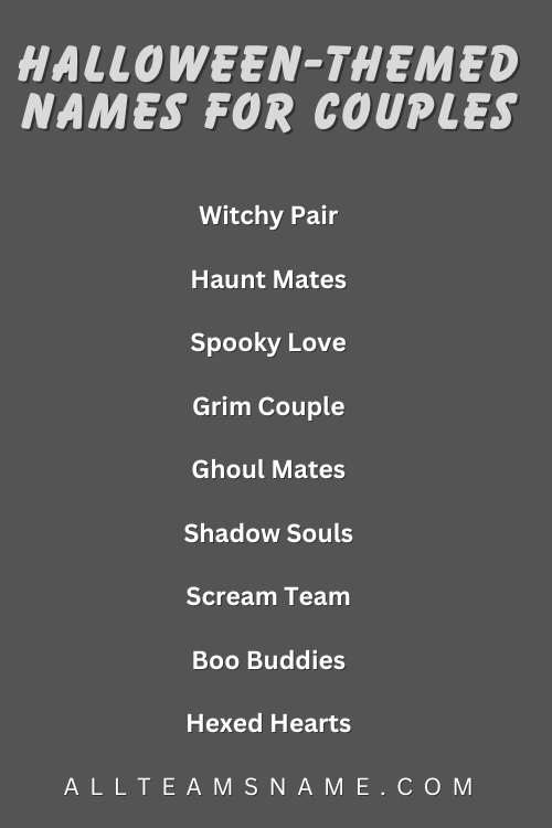 Halloween-Themed Names For Couples