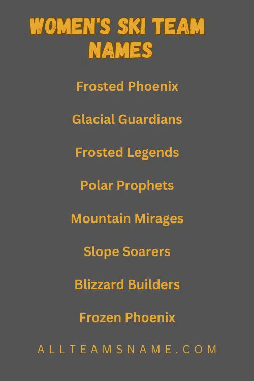 Unique Ski Team Names