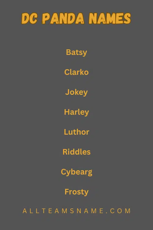 DC Panda Names